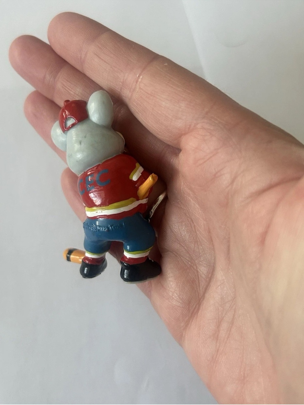 Chuck E Cheese Showbiz Pizza Time Arcade Games Pizza Hockey Figure 1996 Vintage - Picture 5 of 6